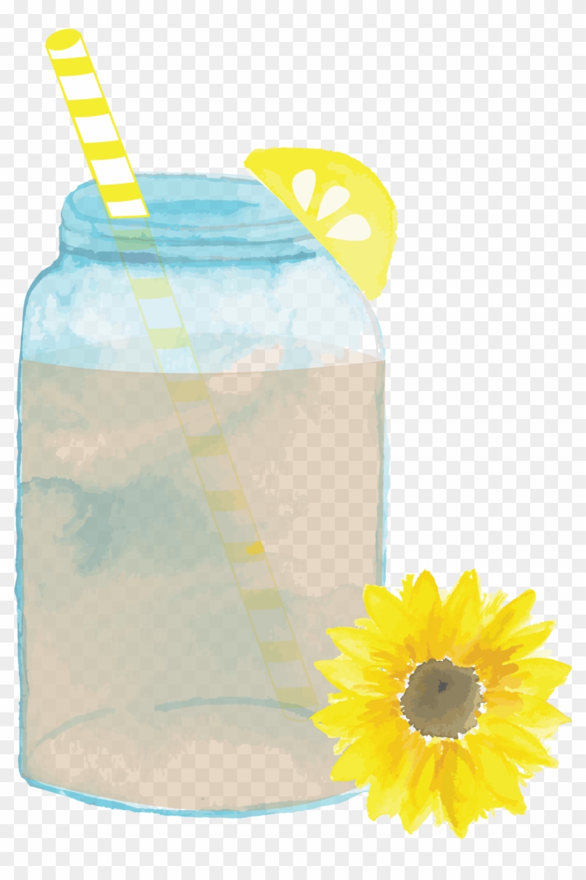 Mason Jar Clipart Sweet Jar - Mason Jar Sweet Tea Clipart #1345045