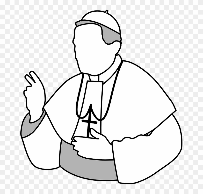 Religion Clipart Catholic Religion - Pope Clip Art #1345120