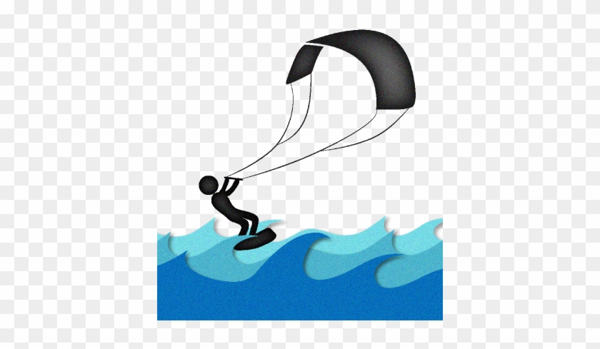 Irish Adventure Tours - Kite Surfing Clipart #1345152