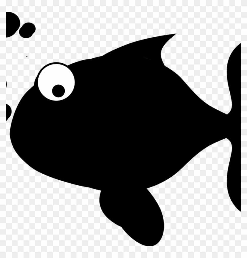 Fish Silhouette Clip Art Fish Silhouette Vector At - Sad And Happy Fish #1345209