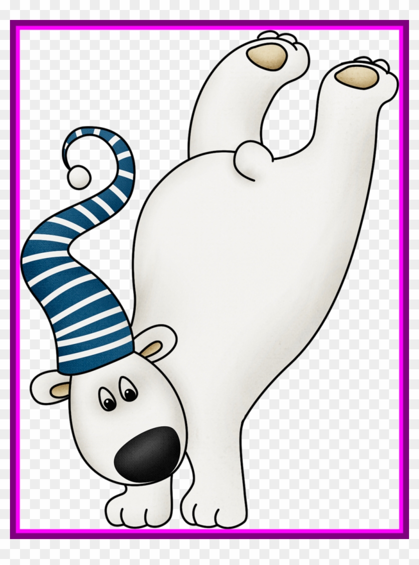 Clipart Winter Polar Bear - Winter Polar Bear Clip Art #1345213