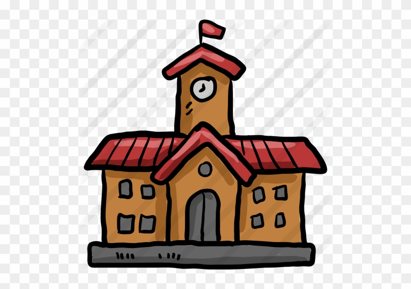 Free Buildings Icons - School Building Art Png #1345297
