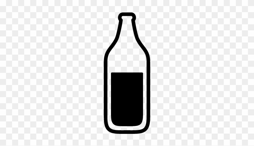 Wine Bottle Vector - Full Bottle Icon Png #1345350
