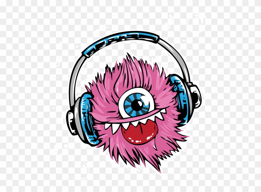 Monster Headphones Clipart #1345434