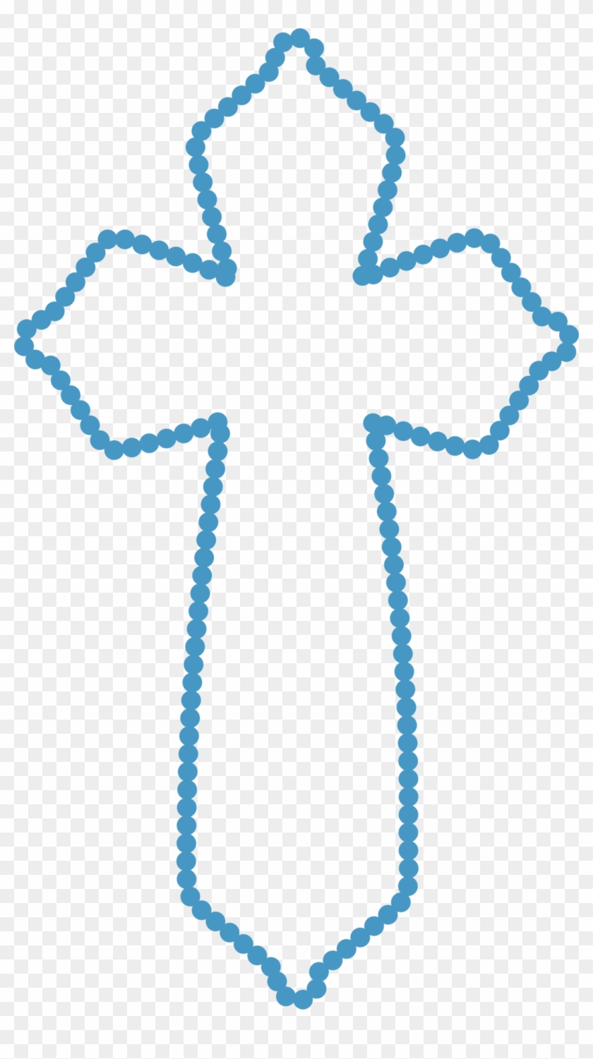 Cross Clipart First Communion - Desenho Cruz Batizado Png #1345449