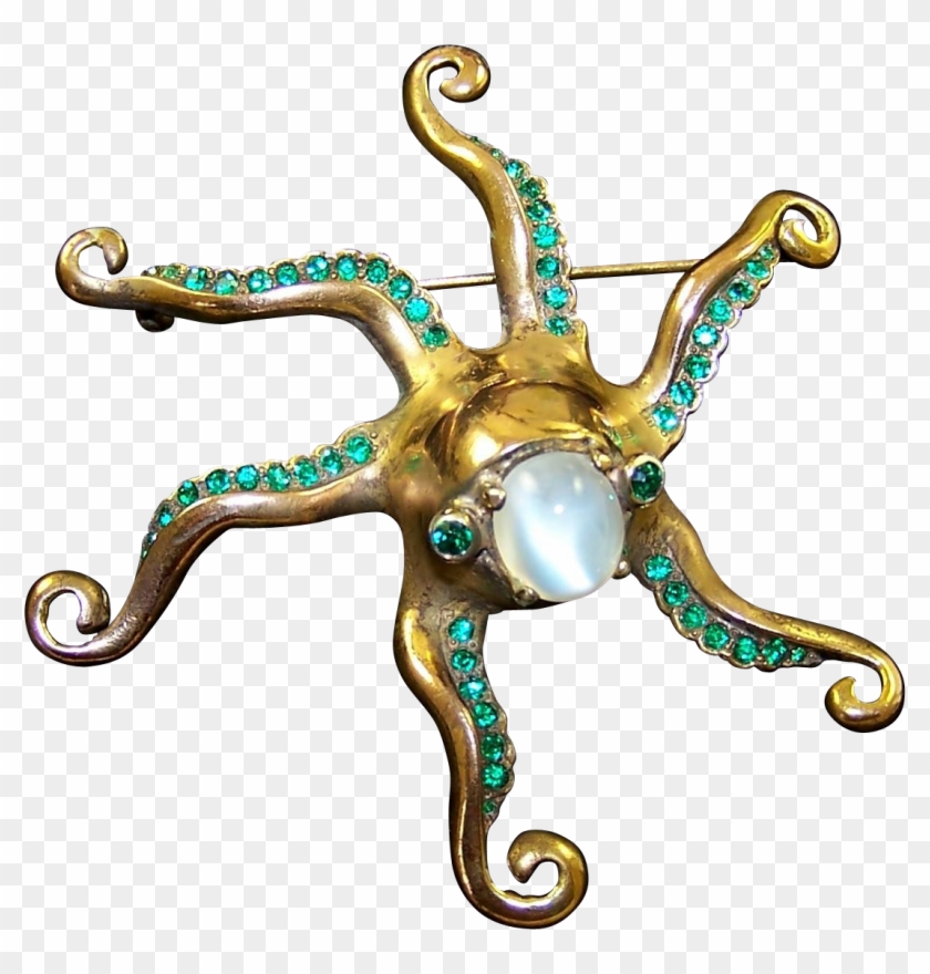Clipart Octopus Vintage - Gemstone #1345726
