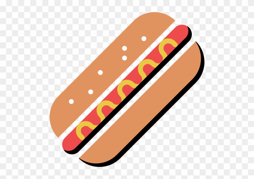 Hotdog, Meat, Sausage Icon - Hot Dog #1345767