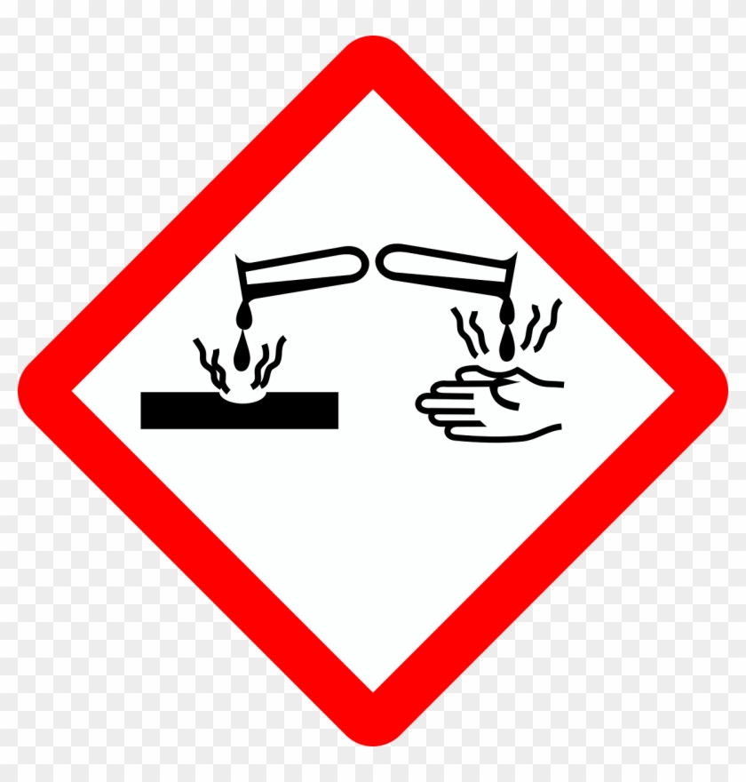Sign Warning Symbol - Danger Corrosion #1345841