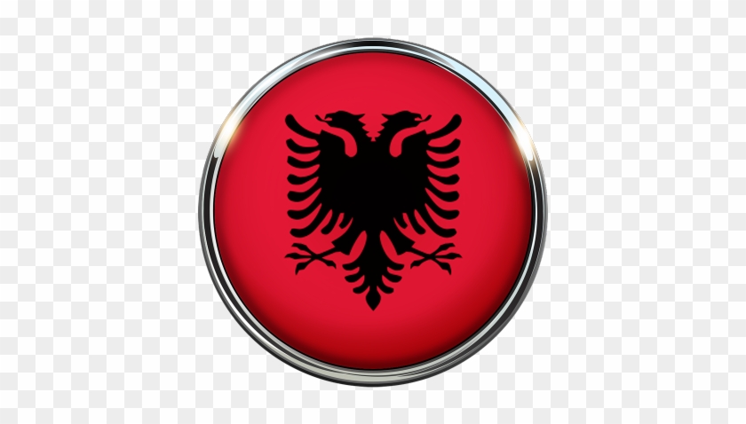 Albania Flag Clipart America - Albanian Flag #1345853