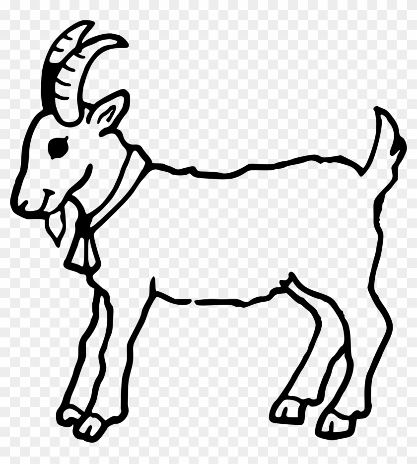 Big Image - Colouring Images Of Goat #1345912