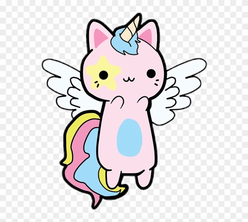 Kawaii Cute Cat Kitty Unicorn Angel Cat Adorable - Imágenes De Gatitos Kawaii #1346073