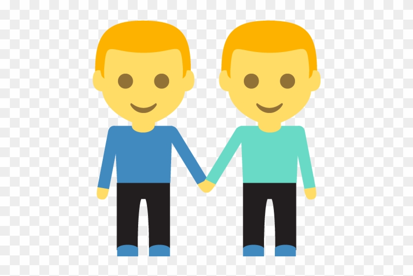 Two Men Holding Hands For Facebook Email - Men Holding Hands Cartoon - Free  Transparent PNG Clipart Images Download