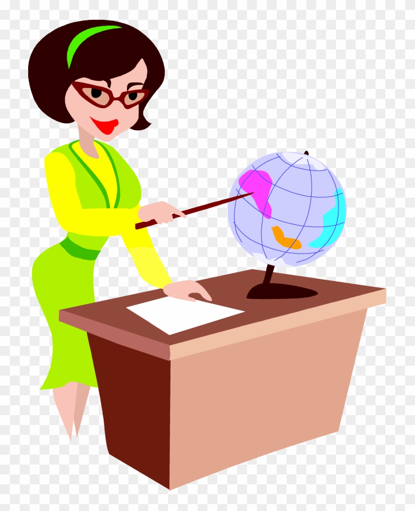 Free Teacher At Her Desk Clip Art Image From Free Clip - Art Education Gif Animation #1346110