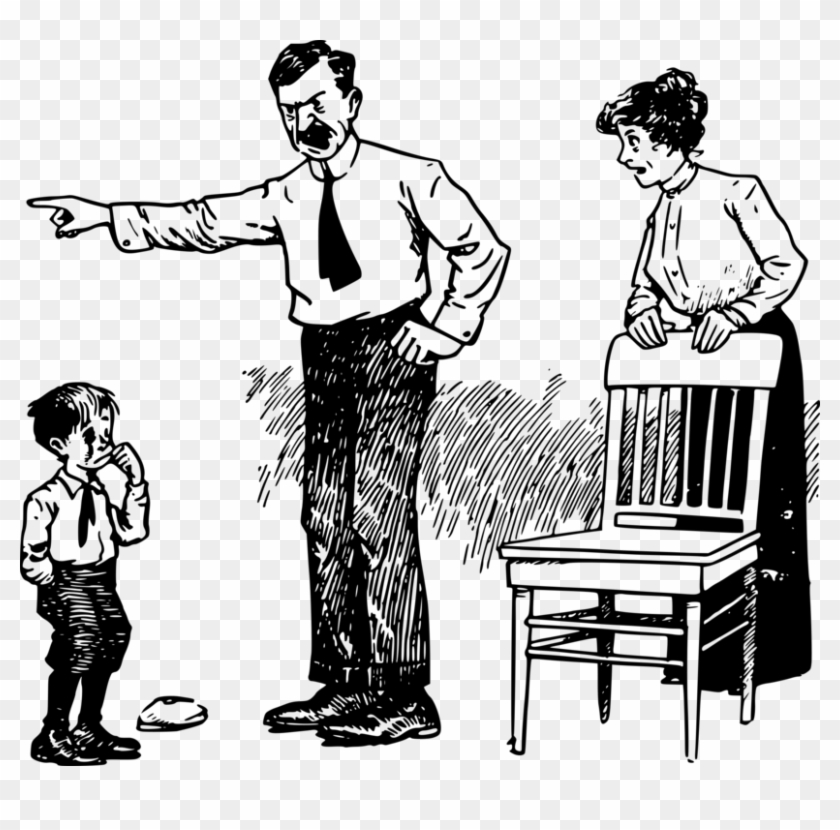 Mad Father Parent Anger Child - Angry Father Clipart #1346145