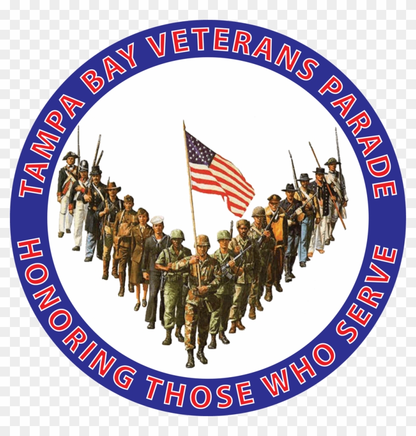 Tampa Bay Veterans Parade - U S Veteran Throw Blanket #1346170