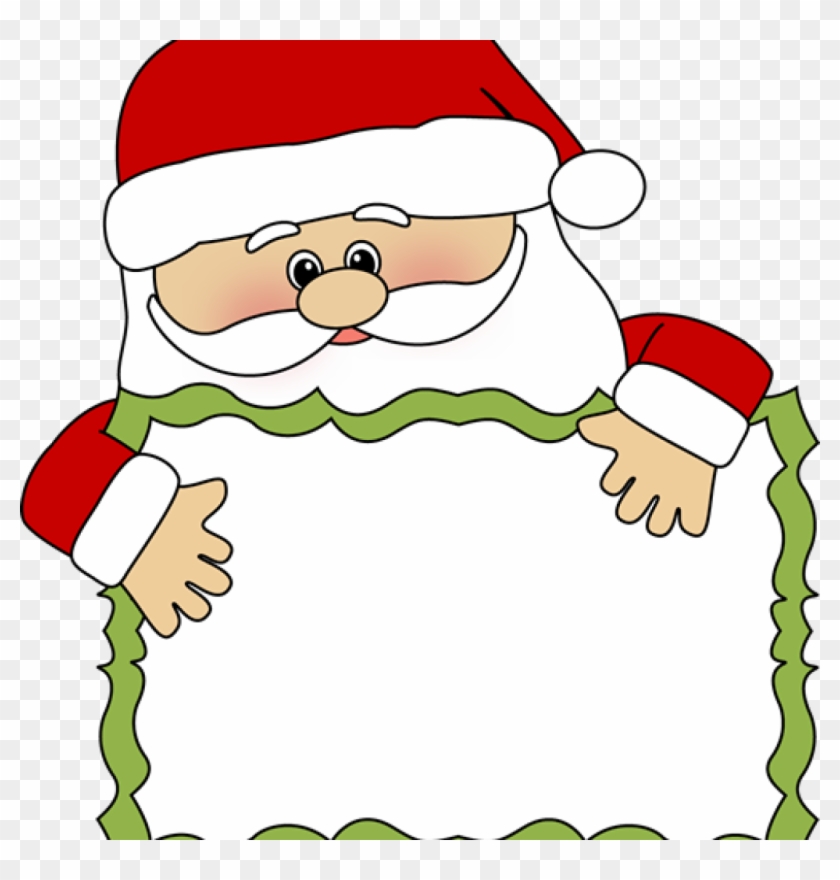 Santa Claus Border Clip Art Santa Clip Art Santa Sign - Clip Art Santa Claus Frame #1346213