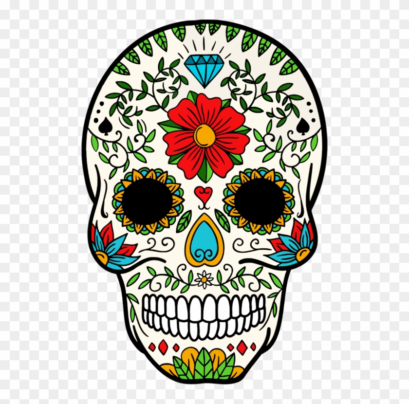 Calavera T-shirt Day Of The Dead Skull Art - Day Of The Dead Cartoon Skulls #1346242