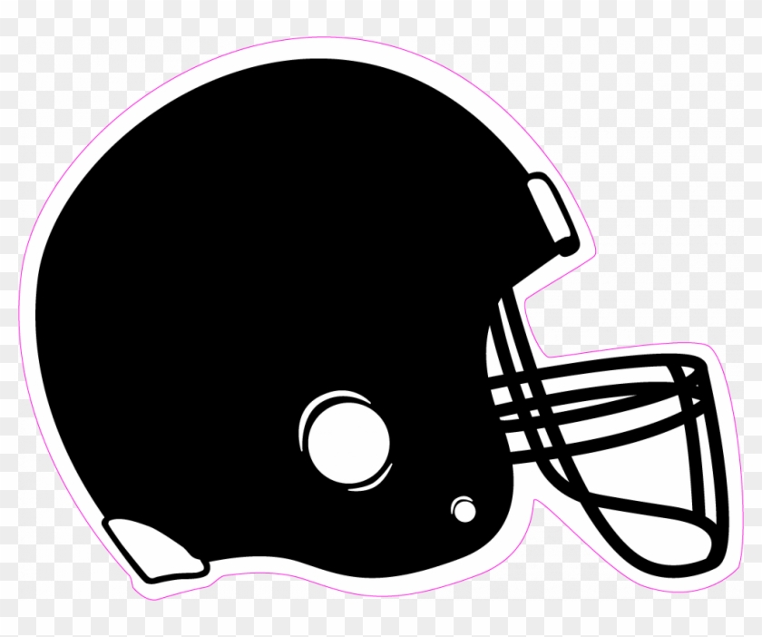 Printable - Black Football Helmet Clipart #1346247