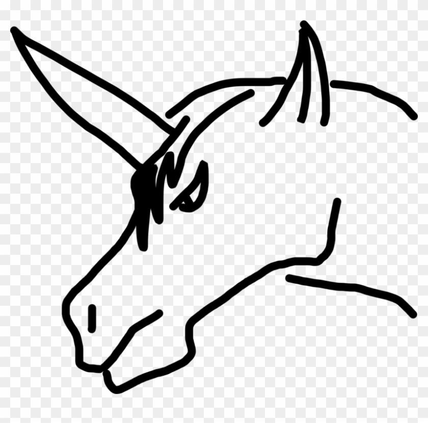 Horse Head Mask Drawing Line Art Jumping - Gambar Kepala Kuda #1346266