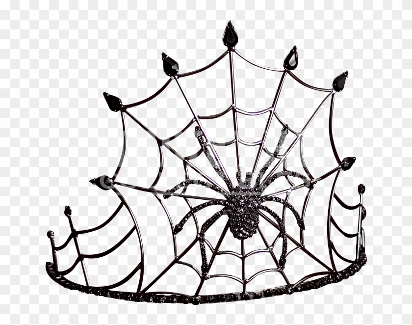 Evil Queen Crown Png - Spider On Crown Drawing #1346333
