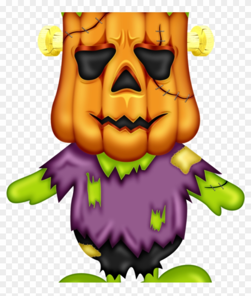 Frankenstein Clipart Halloween Frankenstein Pumpkin - Baby Halloween Frankenstein Clipart #1346358