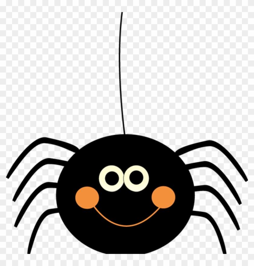 Halloween Spider Clip Art Cute Hanging Halloween Spider - Cute Halloween Clip Art #1346360