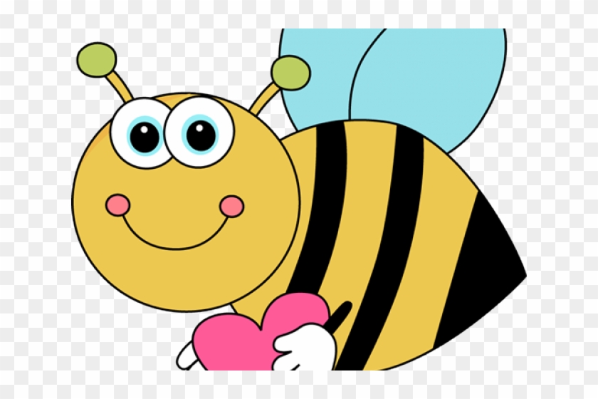Bees Clipart Heart - Busy Bumble Bee #1346435