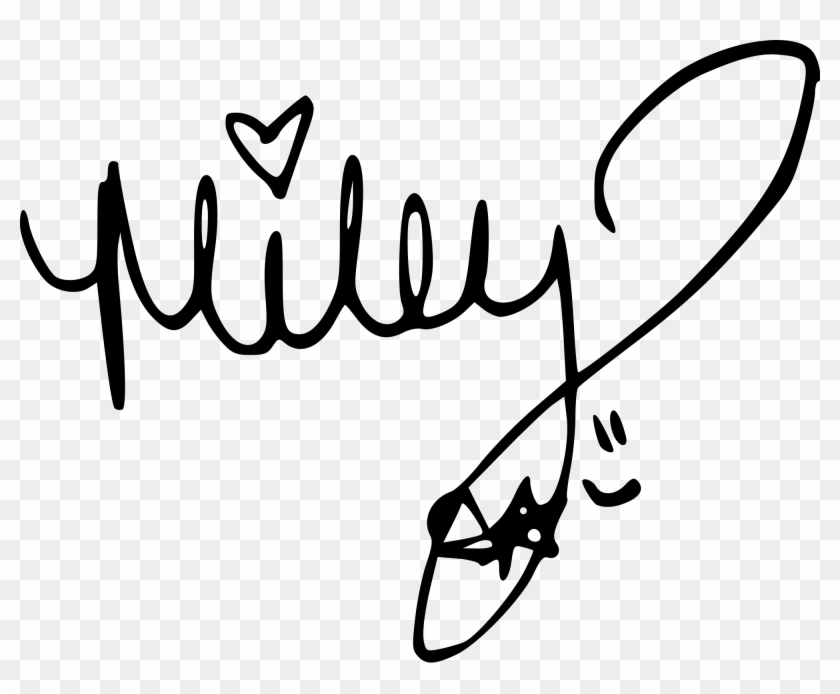 Miley Cyrus Clip Art - Miley Cyrus Signature #1346469