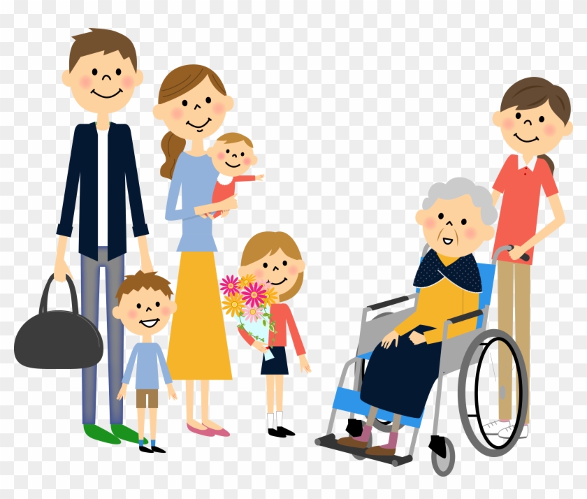 In Many Ways, Families Are The Backbone Of Patient - Family Visit Clipart #1346486