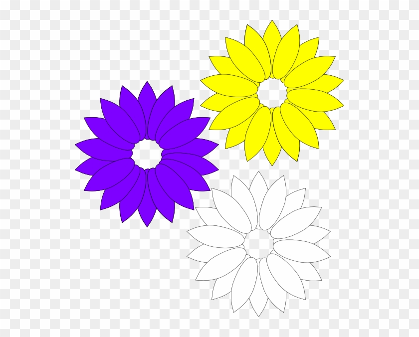 Purple Yellow Flowers - Bp #1346536
