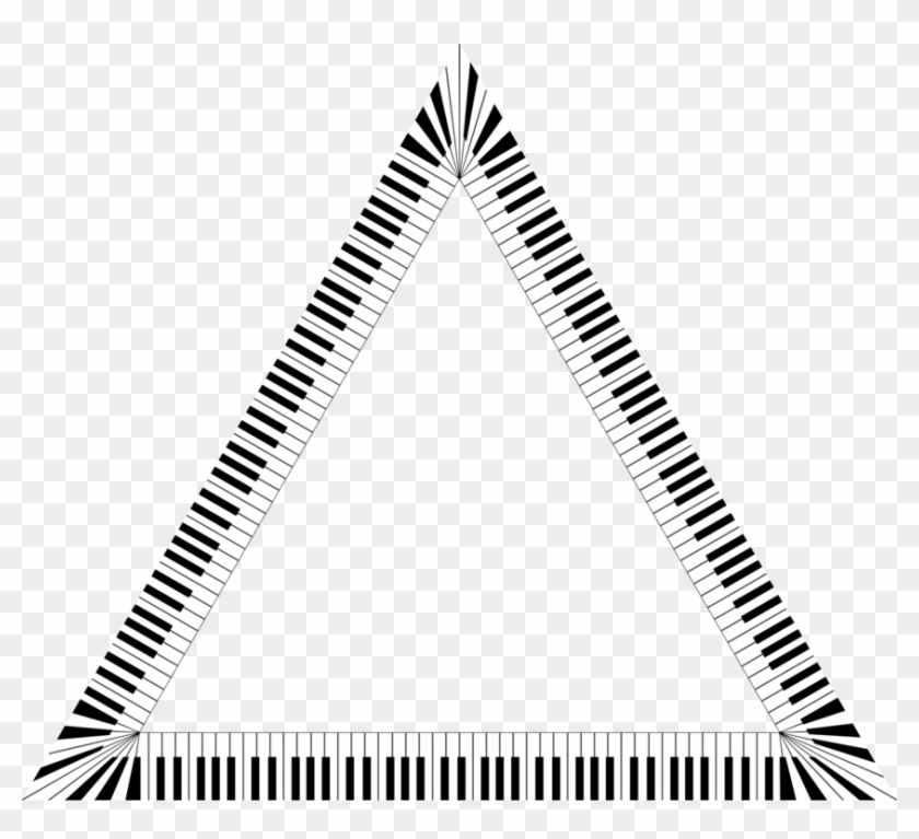 Piano Musical Keyboard Computer Icons Musical Note - Piano Keys Triangle #1346697