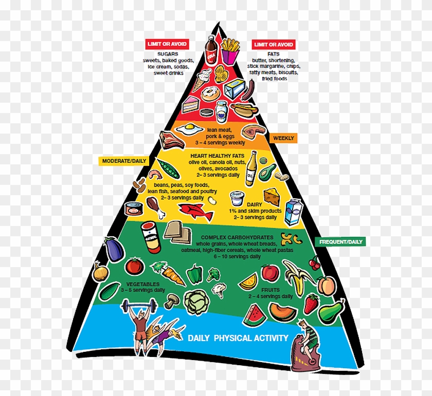 Above Image - Link - Http - //www - Wakemed - Org/body - Heart Healthy Food Pyramid #1346856