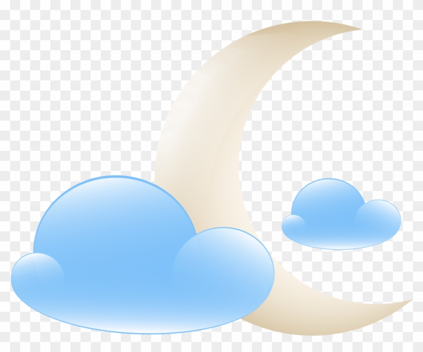 Moon With Clouds Weather Icon Png Clip Art 1494 Money - Weather Clip Art Moon #1346969