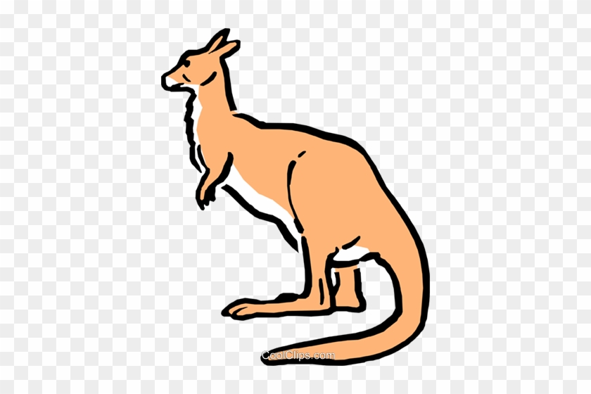 Cartoon Kangaroo Royalty Free Vector Clip Art Illustration - Cartoon Kangaroo #1346975