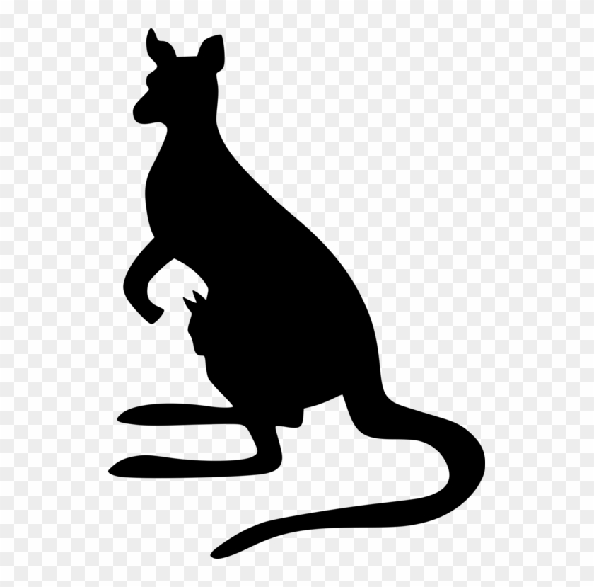 All Photo Png Clipart - Baby Kangaroo Silhouette #1346976