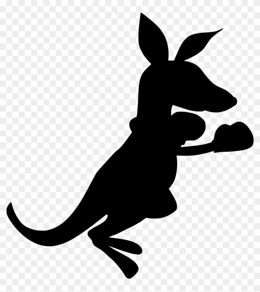 Download Png - Boxing Kangaroo Animated Clipart #1346981