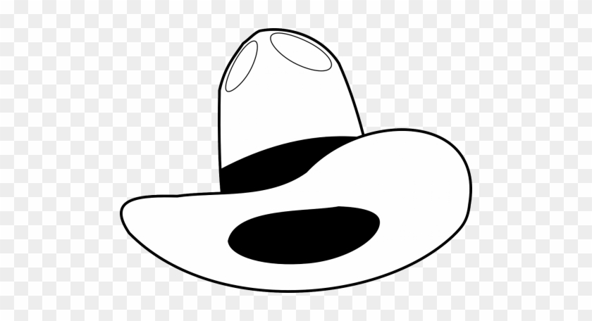 Hat,wild West,free Vector Graphics - Cowboy Hat Black Drawing #1346992