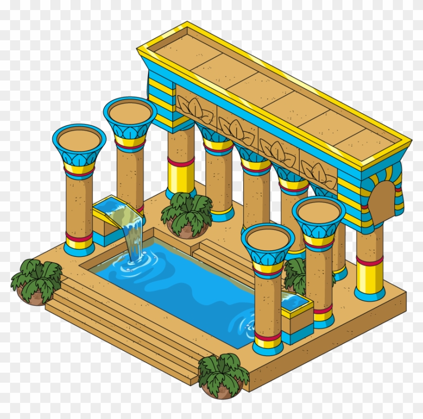 Shakey Balcony Saloon Building Egyptianbathhouse V2@4x - Ancient Egyptian Bath House #1347014