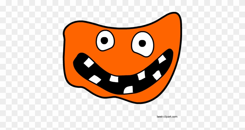 Monster Face Free Halloween Clipart - Halloween #1347039