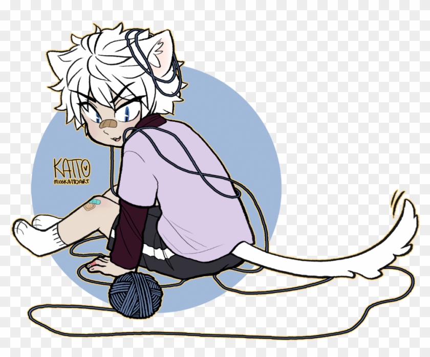 Cat Killua Yarn - Cartoon #1347052