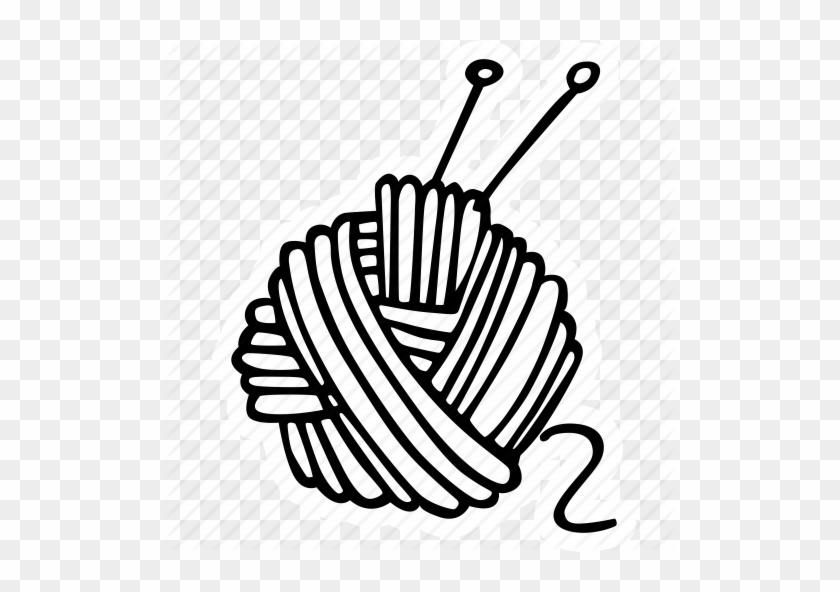 Knitting Icon Png Clipart Knitting Needle Yarn - Ball Of Wool Icon #1347064