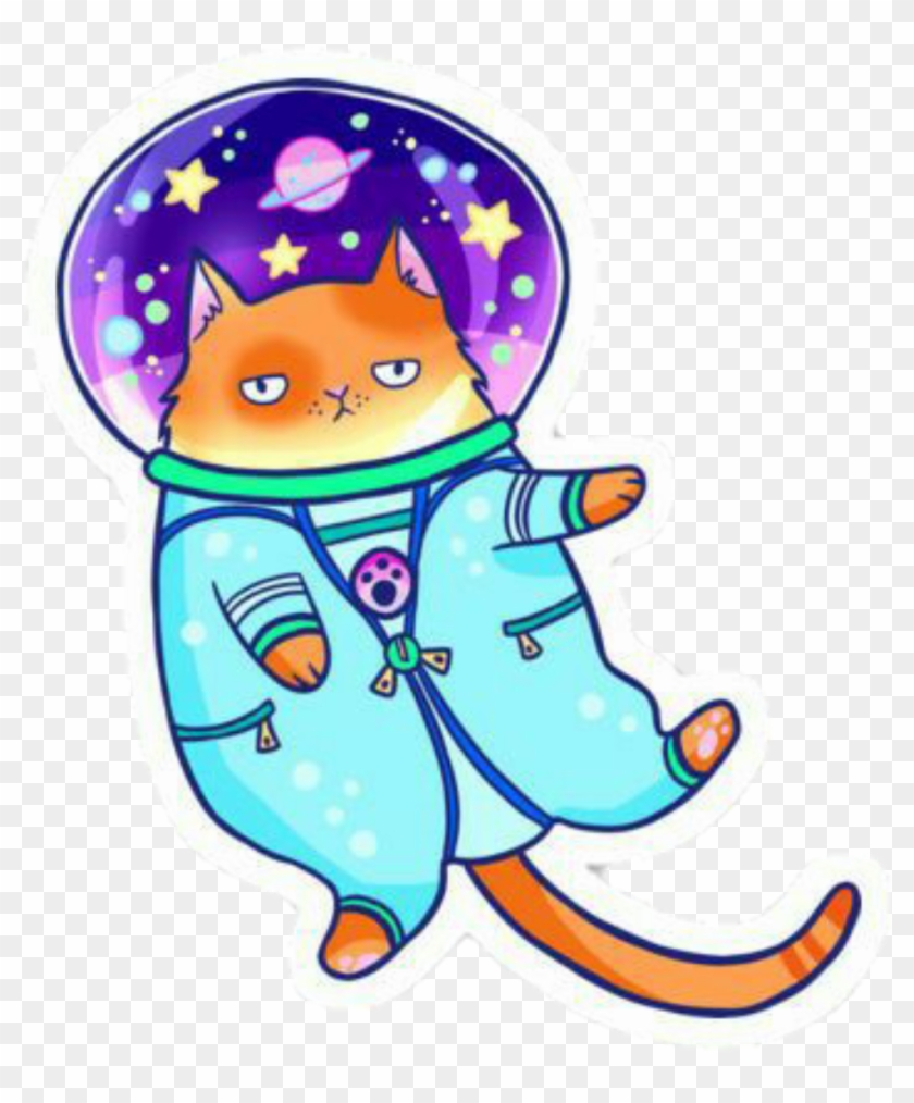 Gatto Spazio Astronauta @roxxoblog - Cat Kawaii #1347074