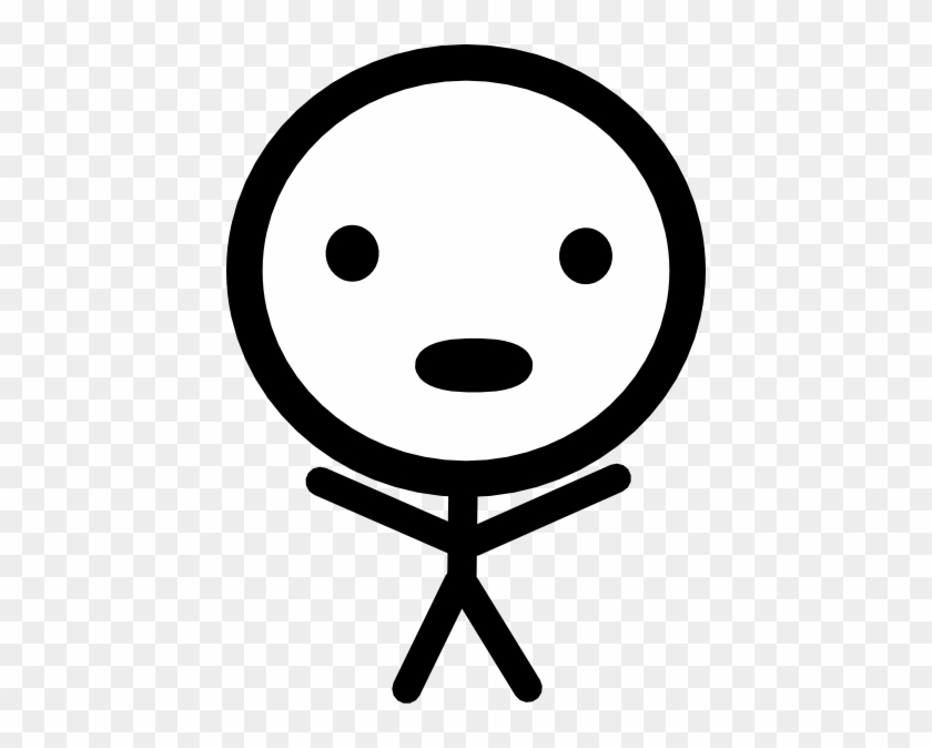 Small - Big Head Stick Figure #1347229