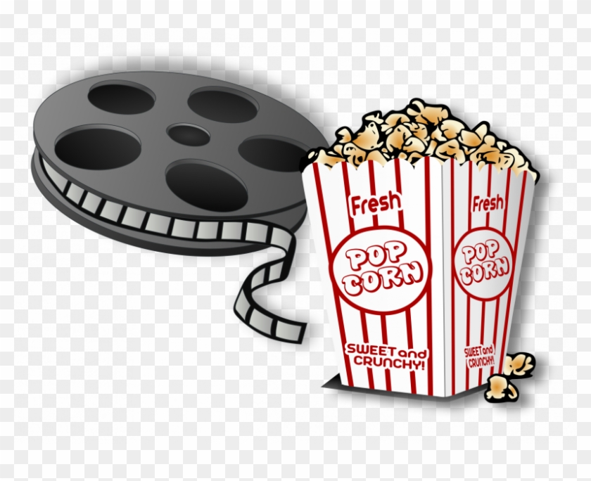 Movie And Popcorn Cartoon #1347261