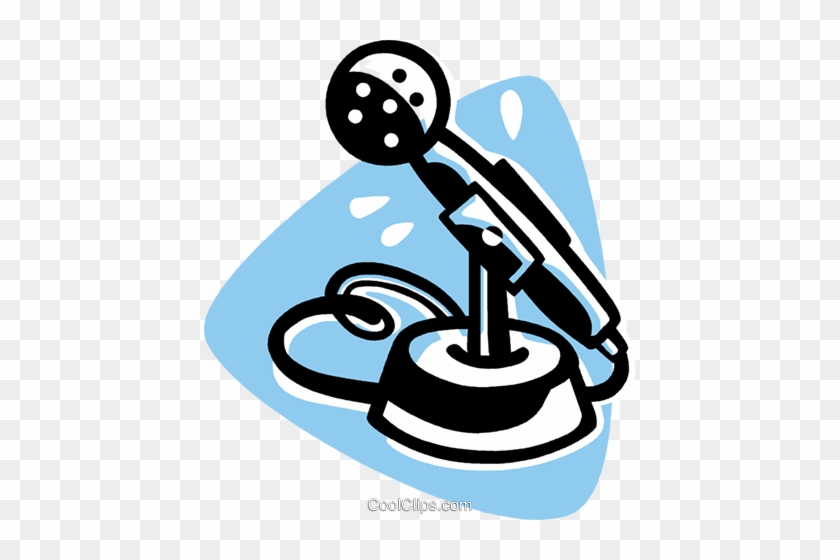 Broadcast Microphone Royalty Free Vector Clip Art Illustration - Broadcast Microphone Royalty Free Vector Clip Art Illustration #1347284