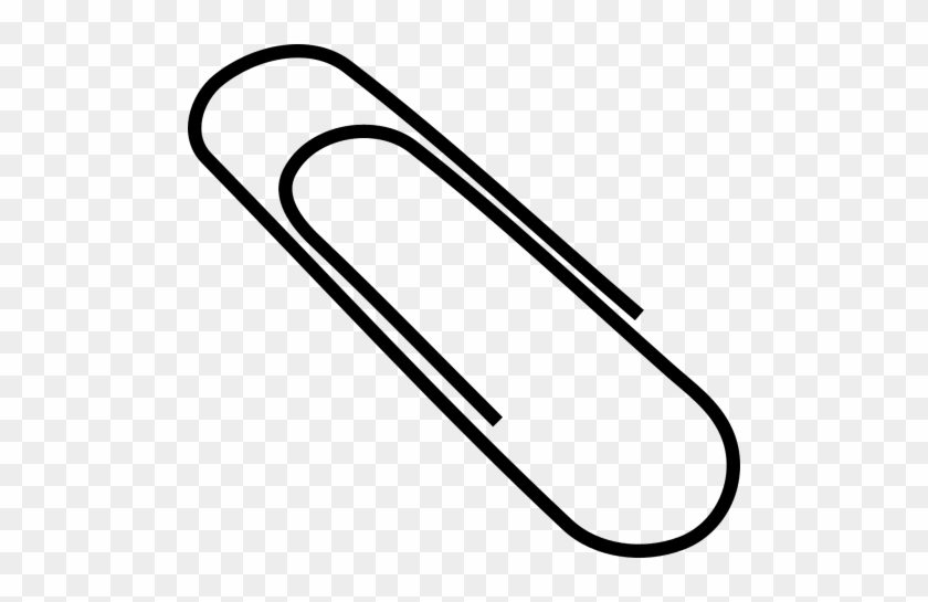 Vector Graphics - Paper Clip Black And White Clipart #1347323