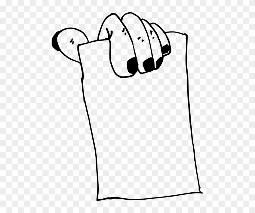 Vector - Hand Hold Piece Of Paper Png #1347325