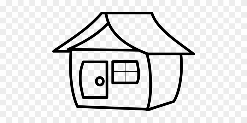 House Computer Icons Line Art Drawing Download - Clip Art Casa #1347429