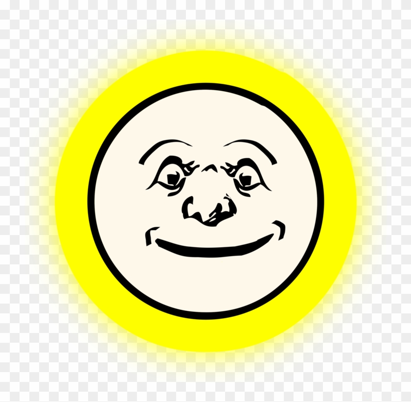 Full Moon Smiley Computer Icons - Moon Clip Art #1347469