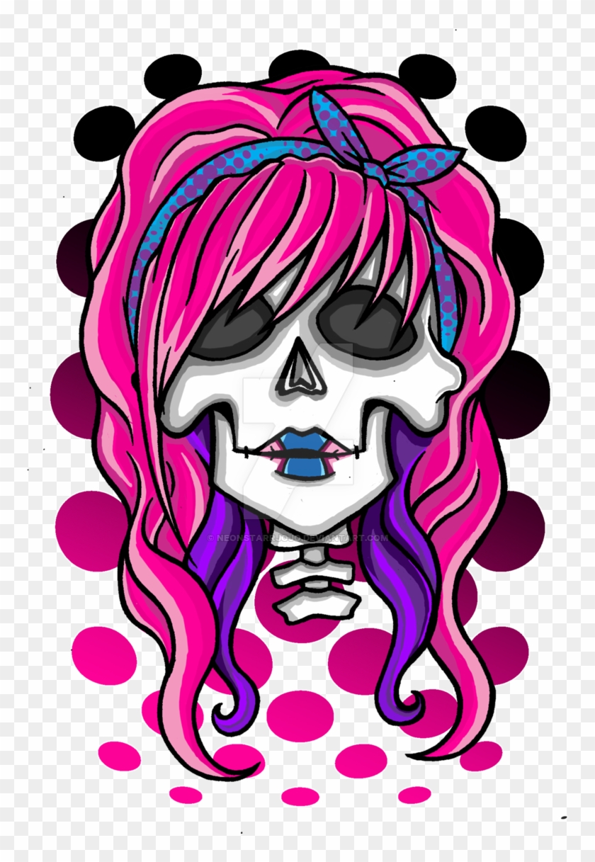 Skull Clipart Rockabilly - Drawing #1347670